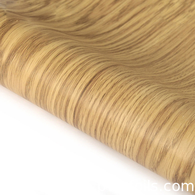 Patrón de madera autoadhesivo de papel de PVC Decorativo de interiores de película de vinilo para MDF