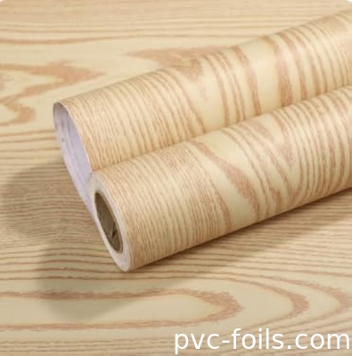 Papel de pared autoadhesivo de PVC de grano de madera para muebles