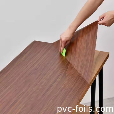 Película decorativa de impresión digital autoadhesiva de PVC para decoración de mesas y encimeras