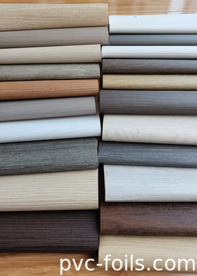 Impresión digital 3D Película decorativa de PVC de grano de madera para decoración de la superficie de muebles interiores