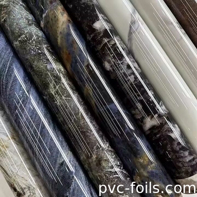 2025 Película de laminado de PVC de efecto mármol para puertas de gabinete y láminas de PVC