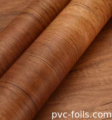 Super Mat Wood Grain PVC para la decoración de paneles de pared de WPC