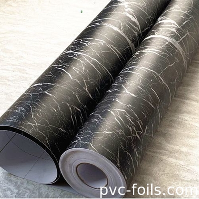 Adhesivos de PVC autoadhesivos de diseño de mármol para decoración de puertas de gabinetes