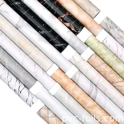 Película de vinilo autoadhesiva de diseño de mármol de alto brillo ️ pegatinas de PVC de primera calidad para envoltura de encimeras