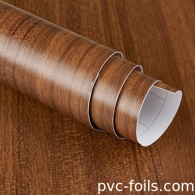 Largo ajustable de los rollos de PVC papel decorativo en el patrón de nuez resistente a los ácidos 30m-50m