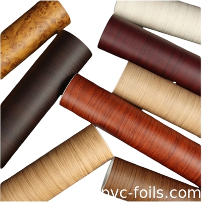 Bajo MOQ Precio de fábrica Papel de pared autoadhesivo Adesivo de muebles Vinyl Película de PVC de grano de madera para la venta