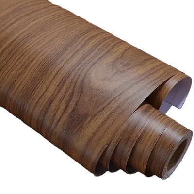 0.3mm Deep Emboss PVC película decorativa de madera de grano Pvc membrana de papel para puertas de gabinetes de muebles