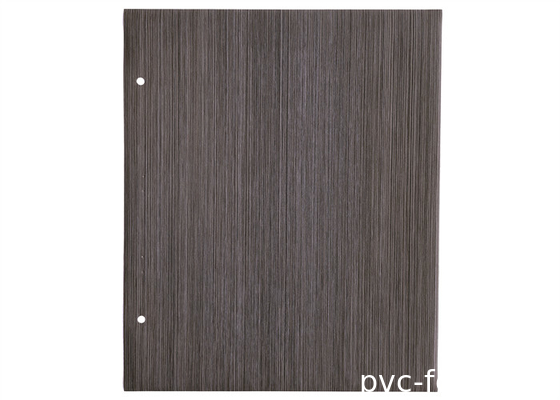 Membrana de papel laminado de PVC de grano de madera oscuro para la prensa de vacío de la puerta del gabinete MDF