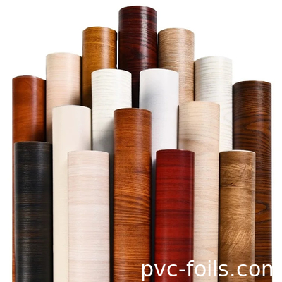 Película decorativa de PVC amigable para el bricolaje para la transformación de muebles acabado de grano de madera mate