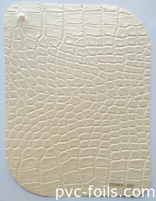 Película decorativa autoadhesiva de PVC de textura de cuero para cubrir muebles