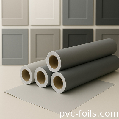 Película de laminación de PVC de color sólido súper mate para muebles y puertas
