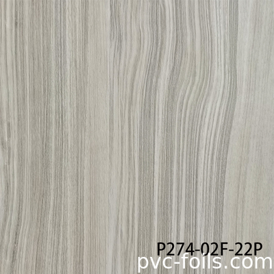 Película decorativa de PVC de textura de madera súper mate para prensa de membrana de vacío
