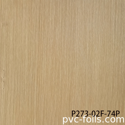Película decorativa de madera mate de textura de PVC de primera calidad para puertas de membrana