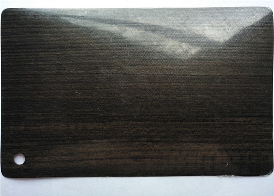 Hoja decorativa del PVC del color oscuro del roble de 0.1M M para la decoración superficial interior