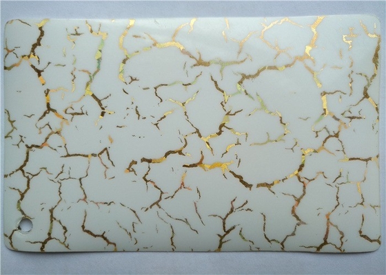 El modelo decorativo blanco de la película del Pvc del lustre de 0,2 milímetros 0.1m m de alto imprimió