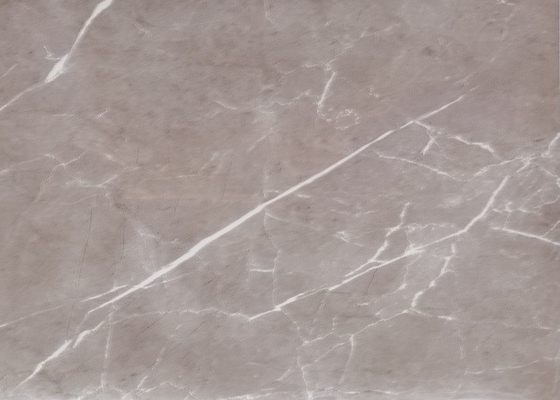 Película del PVC de Grey Marble High Gloss para el panel de pared del MDF