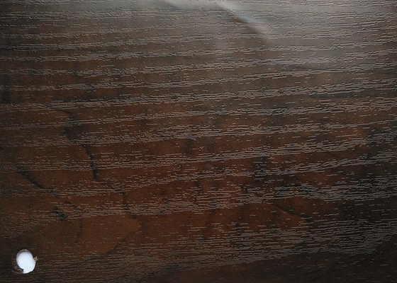 Película de madera tridimensional del Pvc del grano para la decoración superficial interior