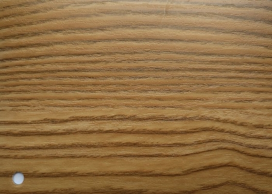 color decorativo de madera de la textura de la tela de la hoja del PVC de la anchura de 800m m