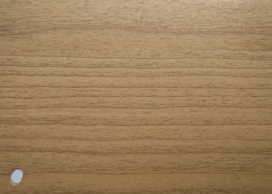 Papel decorativo auto-adhesivo del grano de la película de madera del vinilo para el Pvc de la hoja de los muebles