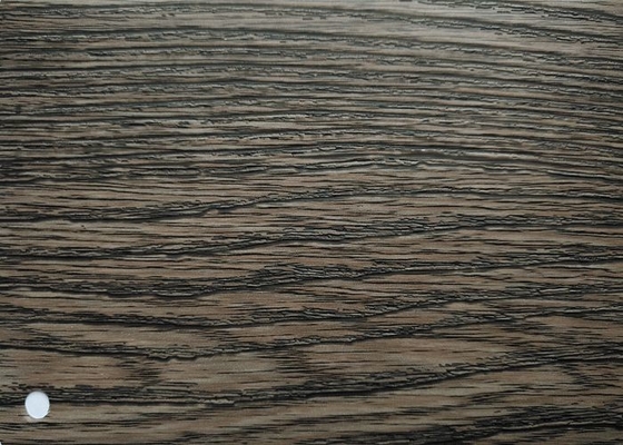 Película decorativa de PVC de madera oscura incombustible para perfil de envoltura de marco de puerta