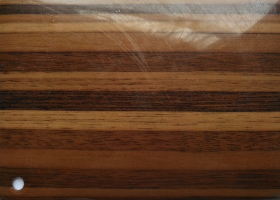 Película decorativa impermeable del PVC del grano de madera para la laminación del tablero del MDF