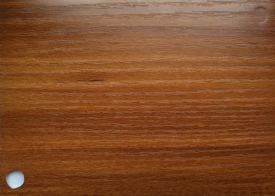 Película decorativa del PVC del grano de madera de 120 micrones para el embalaje del tablero que bordea