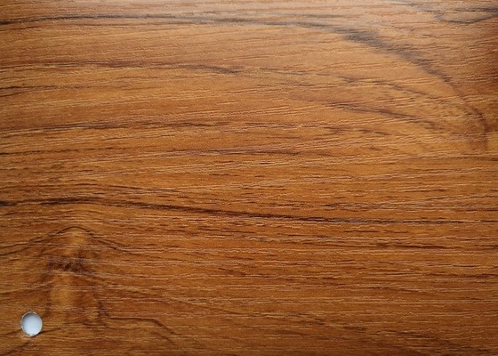 Hoja decorativa del PVC del grano de madera del color del roble para el grueso de la membrana 0.10m m del vacío