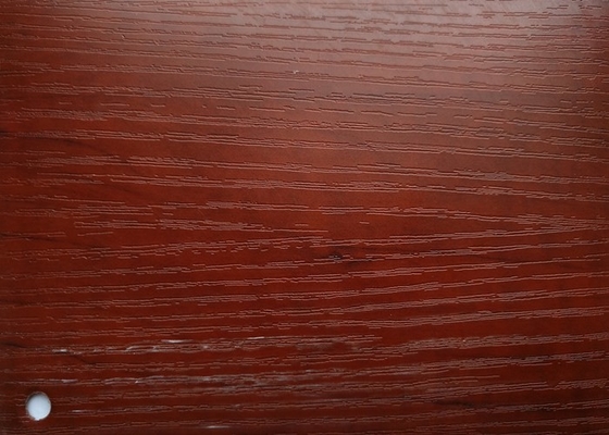 La hoja de madera de la membrana del PVC del grano para los gabinetes de las puertas del MDF de los muebles grabó en relieve