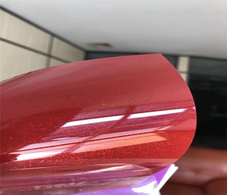 película metalizada 0.6m m del Pvc para sólido del lustre de la cubierta del gabinete el alto