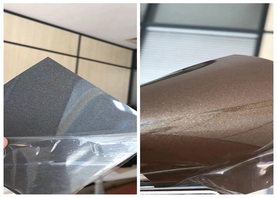 gris metalizado 0.5m m del lustre del carrete de película del Pvc alto