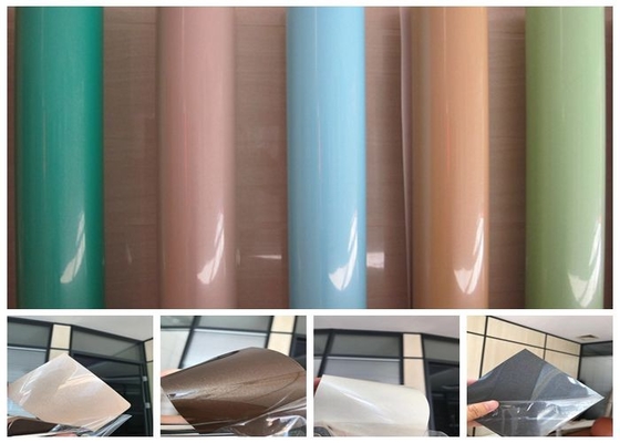 alta película del Pvc del lustre de 0.2m m para la sala de estar de la pared de la cocina del tubo principal de los muebles
