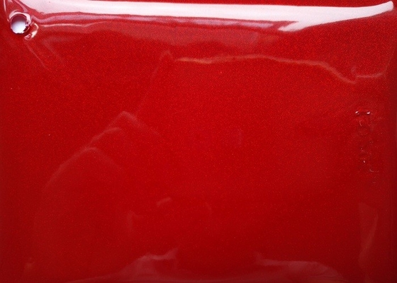 Alta hoja de la membrana del PVC del color rojo del lustre para la decoración de la puerta de gabinete
