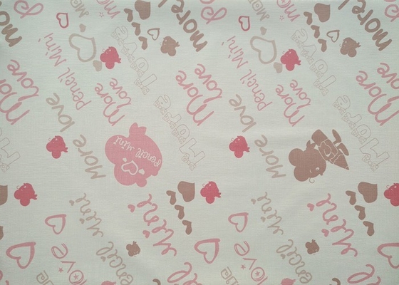 dormitorio rosado de los niños de la historieta del Pvc del papel pintado el 10mx45cm auto-adhesivo de los 5m