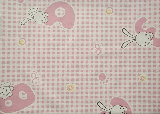 dormitorio rosado de los niños de la historieta del Pvc del papel pintado el 10mx45cm auto-adhesivo de los 5m