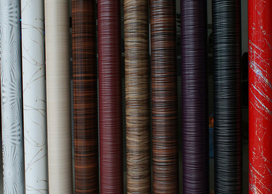 0.10mm película laminada de PVC de alto brillo para muebles puertas de cocina