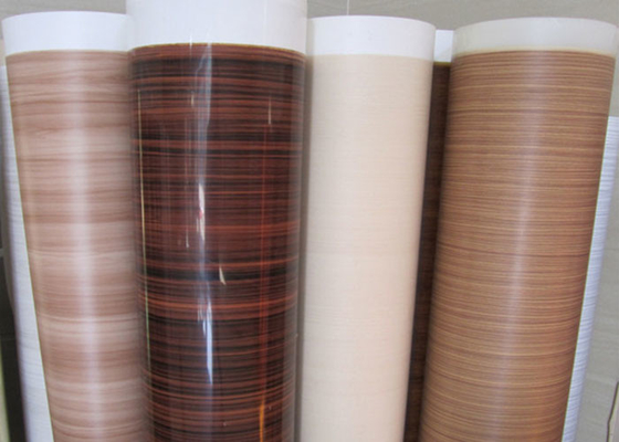 Folias de muebles de PVC en relieve de madera para la decoración de placas de partículas 0,15-0,30 mm