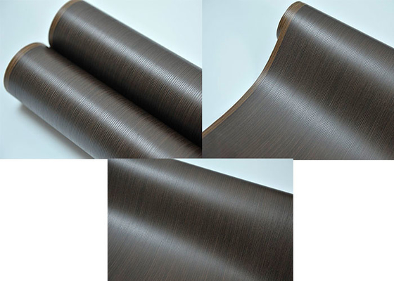 Emboss Pvc 3D de membrana de papel rollo negro de madera de grano 1400 mm de ancho