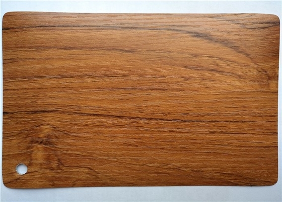 Hoja de oro de la membrana del Pvc del grano de madera de roble para el armario de cocina de las puertas