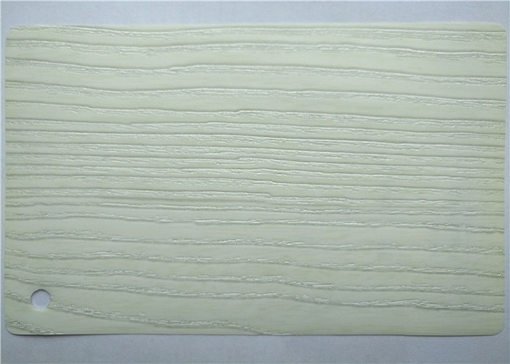 Las puertas de armario de cocina blancas de la hoja de la membrana del PVC 3D profundamente grabaron en relieve
