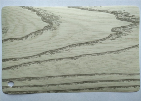 Hoja de madera del grano del PVC de la etiqueta engomada para la cocina de las puertas del tablero del MDF de los muebles