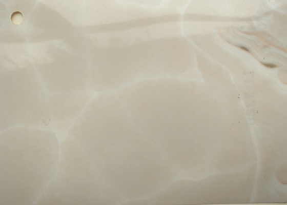 Efecto decorativo del mármol de la película del PVC del color beige para la cubierta de la superficie de sobremesa