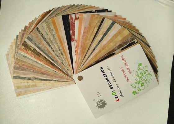 diseño decorativo del mármol del lustre de la película del PVC del grueso de 0.50m m alto para la cubierta de tabla