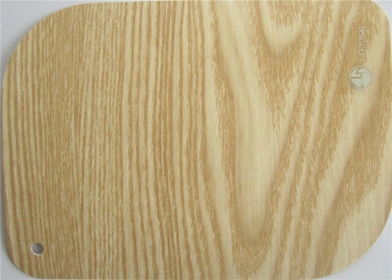 Vinilo de madera amarillo del Pvc del final para la pared que impermeabiliza el panel de WPC