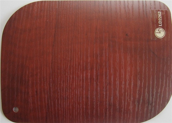 Hoja de madera mate de la membrana del PVC del efecto 3D para la decoración del guardarropa