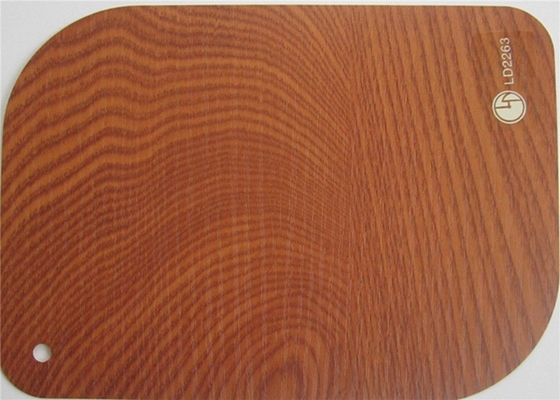 Hoja de madera mate de la membrana del PVC del efecto 3D para la decoración del guardarropa