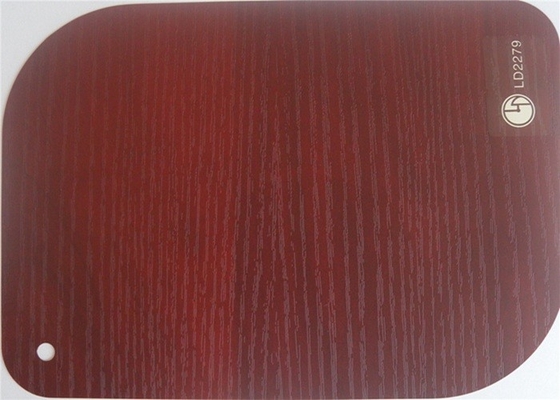 Decoración de madera 0.3m m del diseño de la película de la membrana del Pvc de los muebles 0.4m m