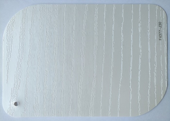 Roble pintado blanco que graba en relieve la hoja decorativa del PVC para la superficie de los muebles