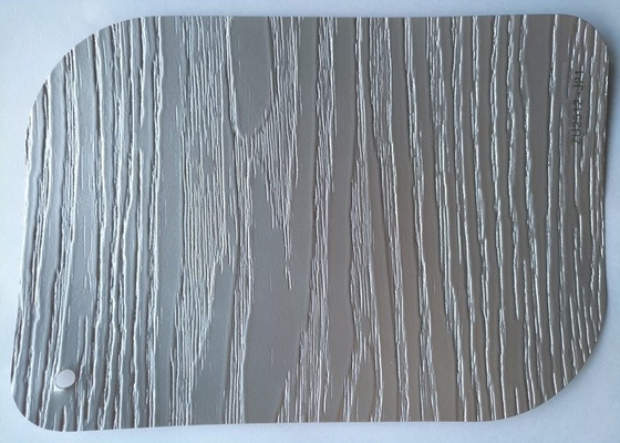 La laminación del PVC del gris cubre la cubierta grabada en relieve 3D 0.30m m de los muebles