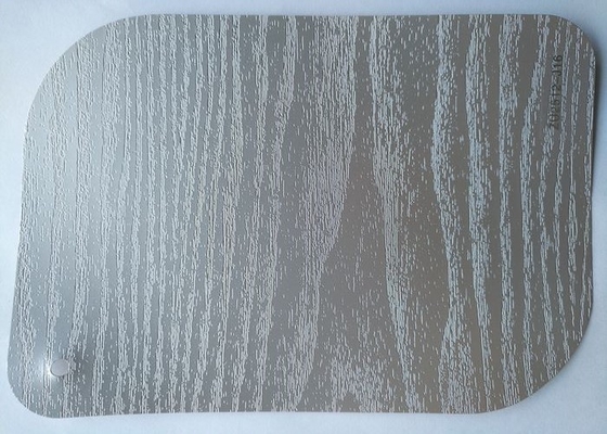 La madera del color sólido texturiza el grueso decorativo 0.10m m de la hoja del PVC